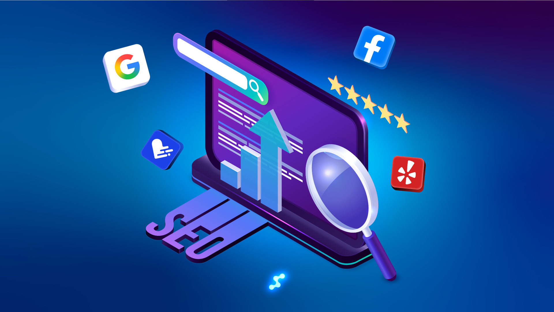 Digital marketing, SEO, and reviews for optical stores
