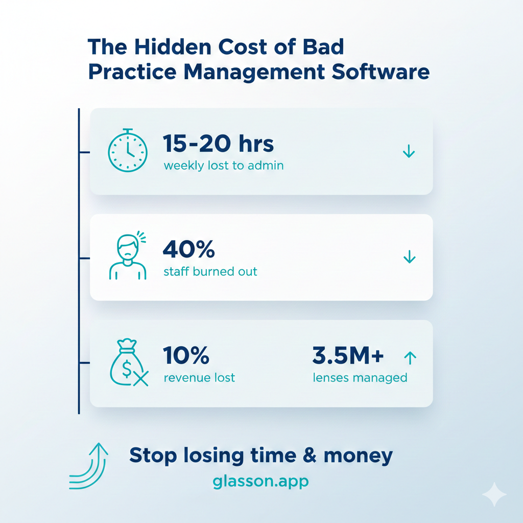 Hidden costs of bad optometry practice management systems