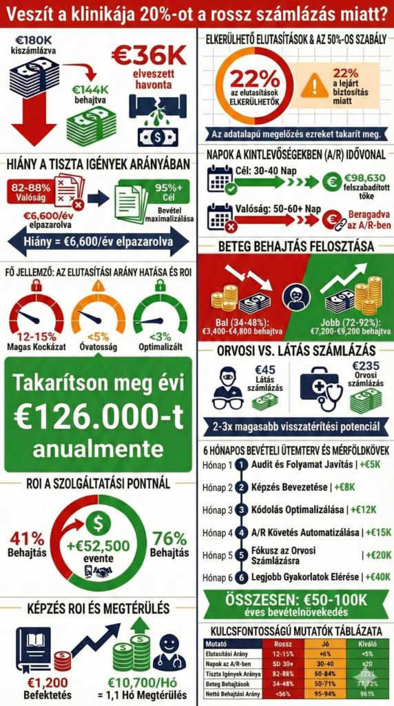  Infografika a bevételi ciklus menedzsmentről optometriában