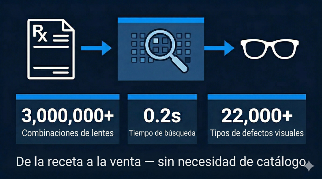 software de búsqueda de lentes ópticas en la nube