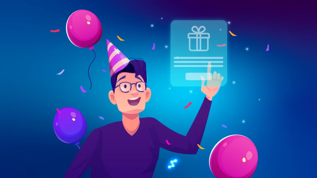 Birthday offer notification for optical store customer
