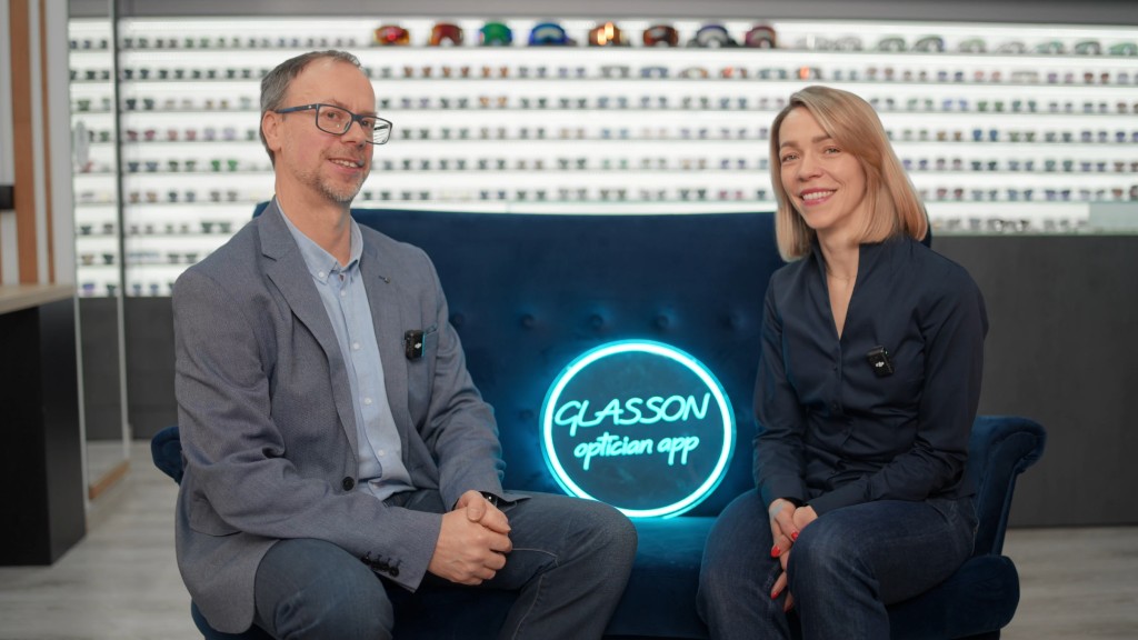 Interview with Maria Brejnak in her optical store.