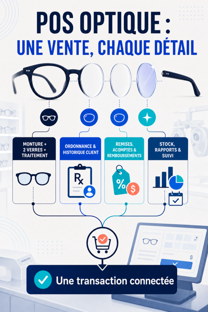 Infographie : ce qu'il faut vraiment en caisse opticien