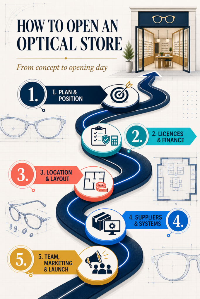 Infographic - How to Open an Optical Store