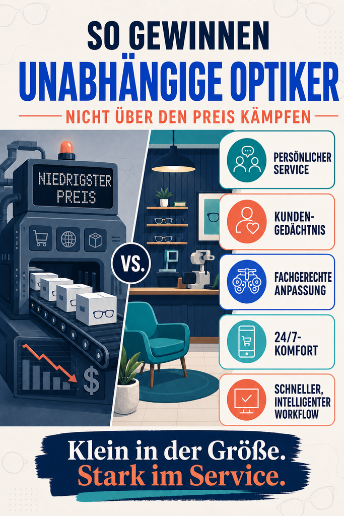 Infografik: Unabhängige Optiker gegen Ketten und Online-Händler