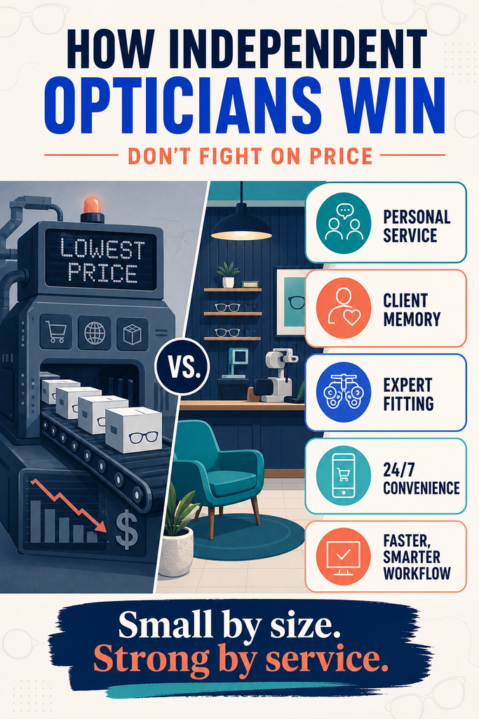 Infographic - How Independent Opticians Compete With Online & Chain Retailers