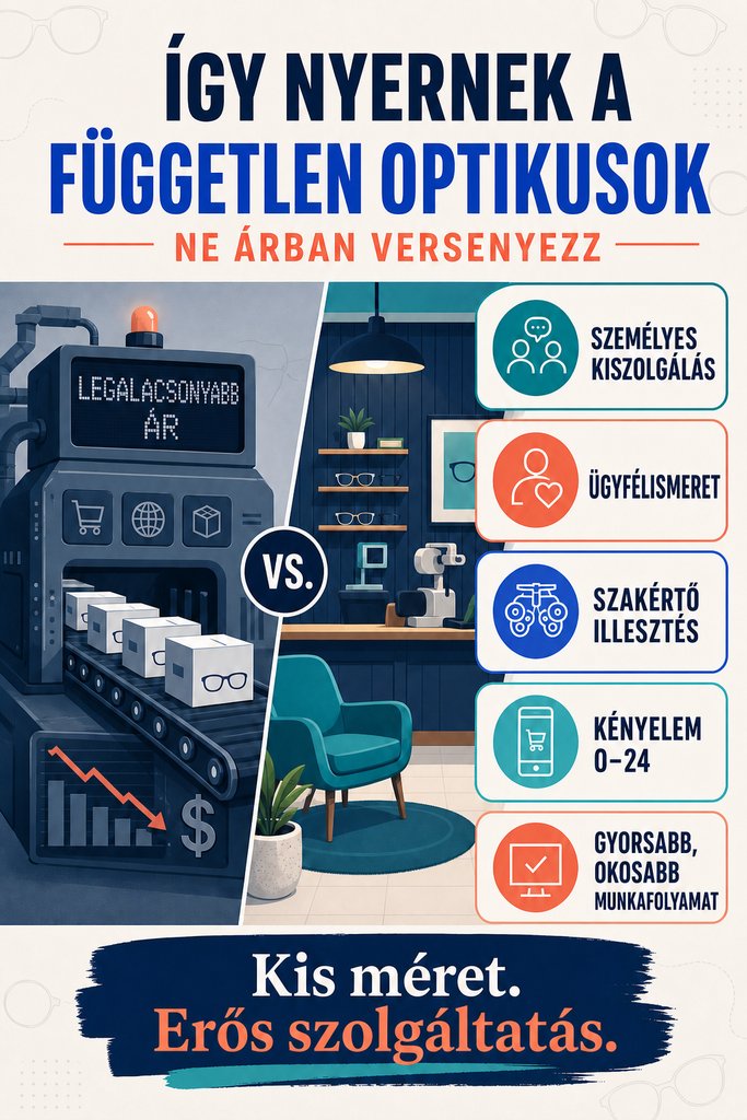 Infografika: független optikusok láncokkal és online ellen